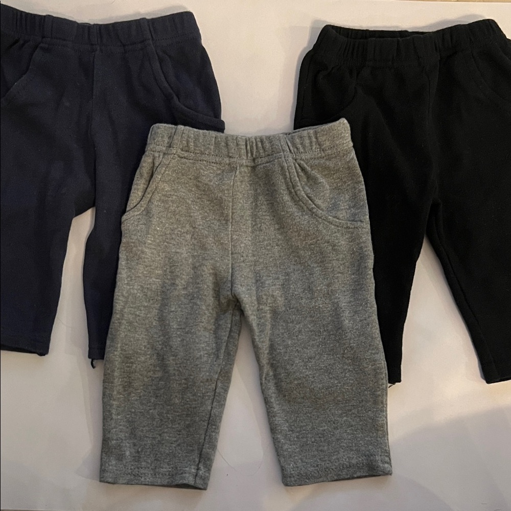 Luvable Friends Kids' Sweatpants in Black, Gray, and Navy